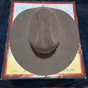 Stetson Angus Hat Granite Grey 6 3/4